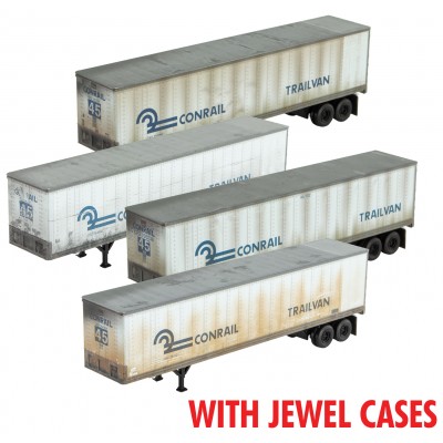 Conrail Weathered Trailer 4-pk  - Rel. 7/23  