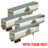 Southern Pacific Weathered Trailer 4-pk FOAM - Rel. 9/23