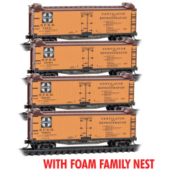 ATSF Reefer 4-pk RP#221 FOAM MSRP $114.95  Rel. 03/24