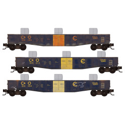 C&O Weathered 3-pack with Coil Load MSRP $95.95 (PAY 25% DEPOSIT NOW)  - Rel. 09/24