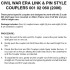 CWE Link & Pin Style Couplers 2 pr (2006)