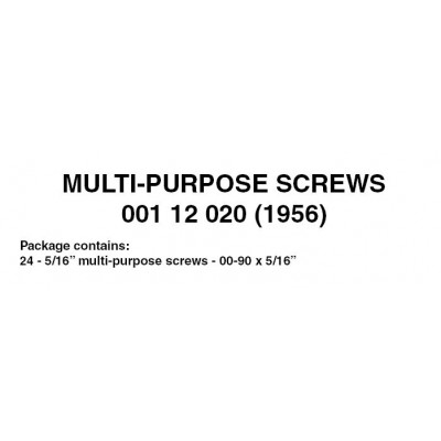 Multi-purpose Screws (00 x 90 x 5/16") 24 ea (1956)