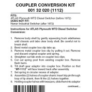 Locomotive Coupler Conversion Kit. (1112)