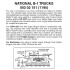 National B-1 Trucks w/ short ext. couplers 1 pr (1195)