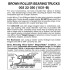 Roller Bearing Trucks w/o couplers Brown 1 pr (1031-B)
