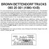 BROWN Bettendorf w/ short ext. couplers 10 pr (1000-10B)