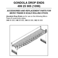 Drop Ends Gondola 12 ea (1099)