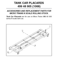 Tank Car Order Boards 12 ea (1068)